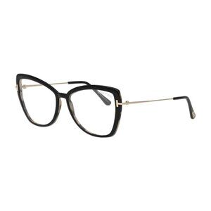 NEW TOM FORD FT5882-B/S 005 EYEGLASSES TF5882-B 005 BLACK GOLD WOMEN BUTTERFLY